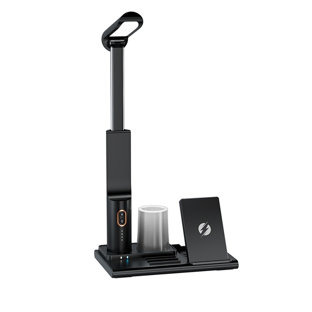 15W Fast Charging Three-in-One Wireless LED Desk Lamp Foldable Night Light Phone Pen Holder Multifunction Charger