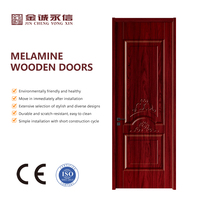 Portes intérieures en bois massif, portes intérieures complètes en MDF, portes en bois HDF pour chambres, portes en bois avec revêtement mélaminé pour maisons et hôtels