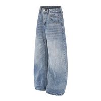 Jean à rivets pour homme, style punk inspiré du design rétro américain - Coupe large et décontractée, style tendance