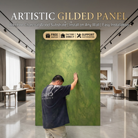 Pannello Murale Artistico di Lusso in Legno di Bambù Carbonizzato Dorato, Impermeabile e Ignifugo, Prezzo Diretto di Fabbrica, Campione Gratuito