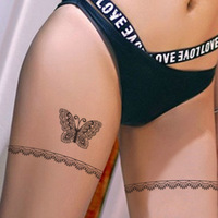 Tatouage temporaire à l'eau à l'effigie d'une rose pour femmes, enfants, filles, faux tatouages autocollants sexy, henné, imperméable