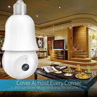 AVstart LB326 Meilleures caméras de sécurité à ampoule E27 en 2024, caméra ampoule Wi-Fi 2.4G, stockage sur carte SD, directement du fabricant