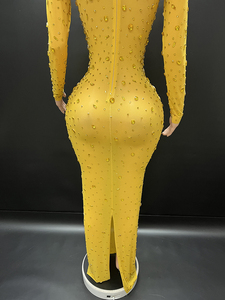 NOVANCE Y2095 Fall <strong>Dresses</strong> <strong>for</strong> <strong>Women</strong> Clothes <strong>Plus</strong> <strong>Size</strong> Yellow Unique Long Night Gown Bridesmaid <strong>Dresses</strong> <strong>Wedding</strong> Party