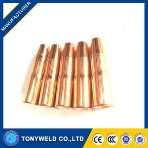 Buse de style 22T-37SS 1220-1301 pour pistolet MIG Lincoln Tweco n°2, en <span class=keywords><strong>cuivre</strong></span> conique de 3/8 po - Product Image 1