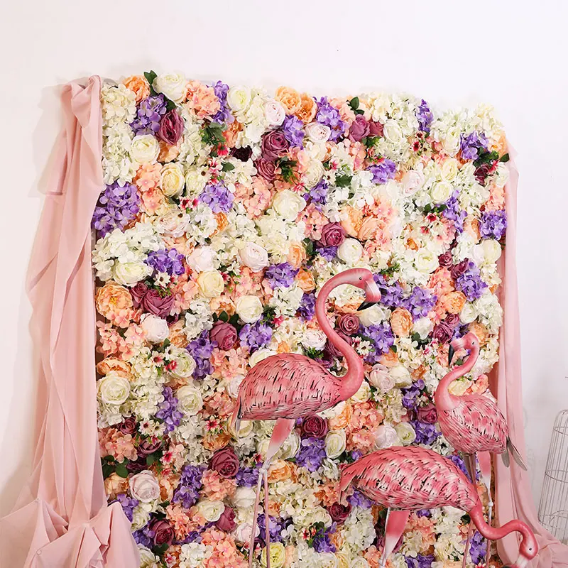 YOPIN 352 Hochzeits dekorationen Wand paneel Blume Blumen hintergrund Kunststoff Rose Blumen wand für Veranstaltungen