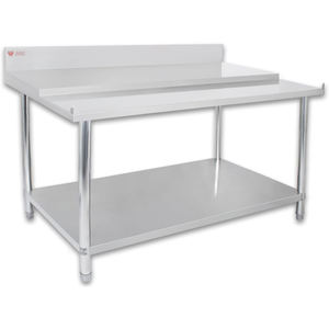 <b>Stainless</b> <b>Steel</b> Heavy Duty <b>Workbench</b> with Built-in Cutting Board Kitchen Equipment for Restaurant Hotel Kitchen Home - Product Image 5