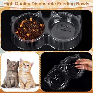 Bol de nourriture jetable réutilisable et facile à nettoyer pour animaux de compagnie et chats Conteneur de nourriture <span class=keywords><strong>anti</strong></span>-<span class=keywords><strong>fourmi</strong></span> pour les voyages en plein air - Product Image 3