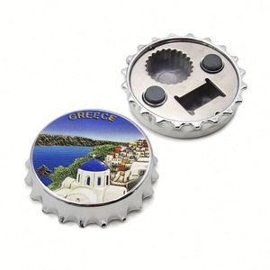 Manufacturer Customized Logo Foil Printing Beach City Tourist Souvenir Metal <b>Fridge</b> Magnet Bottle Opener Custom - Product Image 3