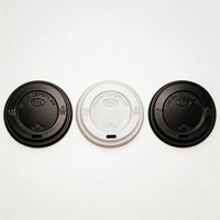 Couvre-gobelets jetables en PS multi-tailles, couvercles en plastique de qualité alimentaire Idecorgift Htf-PL-004 pour les commerces de boissons, disponibles en gros