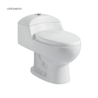 Toilette en céramique une pièce, douche automatique, bain d'oiseaux chinois, produits de toilette