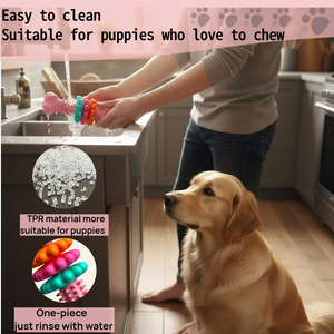 Sağlıklı TPR Malzemeden Üretilmiş, Ekstra Büyük Köpekler İçin Kapalı Mekan Lüks Karikatür Desenli Kemik Şeklinde Moda Köpek Çiğneme Oyuncağı - Product Image 5