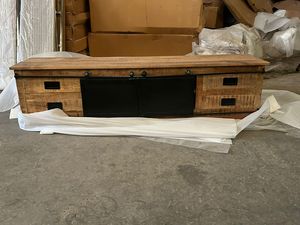 Meuble de maison design simple en bois moderne blanc brillant meuble TV pour salon décoration intérieure à bas prix - Product Image 2