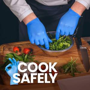 Guantes deschables de nitrile multiusos sin Latex no irritantes para Aid <span class=keywords><strong>Kit</strong></span> de primeros auxiliaire e installations médicales - Product Image 4