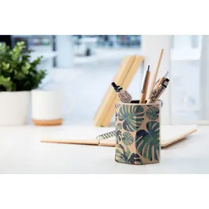 Portapenne in carta kraft ecologica Holty, merchandising personalizzato - Product Image 4