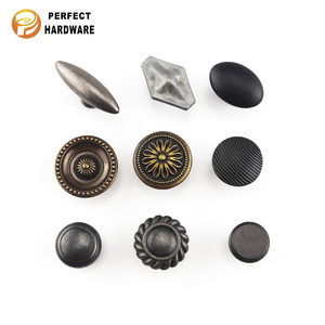 Boutons <span class=keywords><strong>de</strong></span> <span class=keywords><strong>meuble</strong></span> ronds multi-styles en alliage <span class=keywords><strong>de</strong></span> zinc bronze antique, poignées <span class=keywords><strong>de</strong></span> tiroir à trou unique pour armoire - Product Image 4