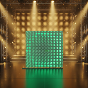 Módulo LED con Matriz de Escamas Doradas, Control Art-Net <span class=keywords><strong>360</strong></span> °   Pared de Arte Dinámica LED con Iluminación Dinámica para Escenarios, Exposiciones y Centros Comerciales - Product Image 4