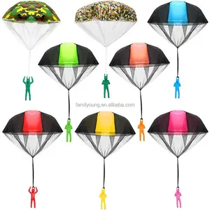 Parachute Toy Tangle Free Throwing Toy Parachute Outdoor Flying Parachute No Battery nor Assembly Required for Kids Party Favor