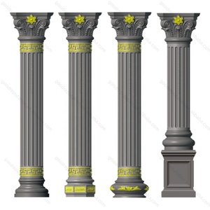 Stampi Più Votati per Colonne in Calcestruzzo <span class=keywords><strong>Forma</strong></span> per Pilastro Rotondo Romano Stampo per Edilizia Decorativa da Esterno in Plastica ABS Prefabbricata per Cemento - Product Image 4