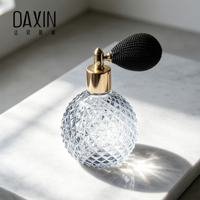 Flacon de parfum haut de gamme en verre de 50 ml en forme d'ananas, avec pompe à air de 18 mm de diamètre pour un scellage hermétique