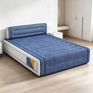 Colchón Inflable Automático de PVC Flocado Moderno de Marca Personalizada con Respaldo Móvil y Bomba de Batería Integrada Modelo F0625A - Product Image 2