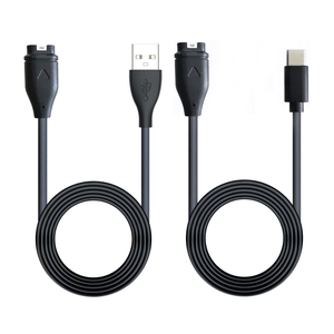 Cable de Carga Rápida USB 2.0 con Cubierta de PVC Trenzada y Cobre Puro para Relojes Inteligentes <span class=keywords><strong>Garmin</strong></span> <span class=keywords><strong>Vivoactive</strong></span> 5/4/4S/<span class=keywords><strong>3</strong></span>/Quatix 7/6/6X/5 - Product Image 1