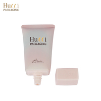Kemasan Tabung Oval Pipih Plastik PBL Kosmetik Custom D35 40ml-80ml untuk Foundation, BB Cream, Primer, dan Makeup