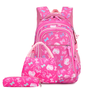 Wholesale 3 in 1 Casual School Bag Set Cartoon Waterproof <strong>Backpack</strong> With <strong>Lunch</strong> Bag Pencil Case for Students Primary Children - Product Image 2