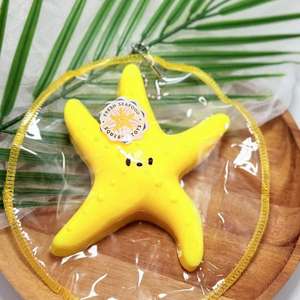 CHENXI Juguete Blandito de Estrella de Mar Amarilla Taba, Llavero Creativo de TPR, Juguete Antiestrés para Estudiantes - Product Image 4
