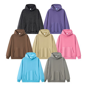 Vente en gros 100% coton 420g sweat à capuche délavé à l'acide sweat à capuche unisexe surdimensionné vintage pull d'hiver vierge de haute qualité - Product Image 3