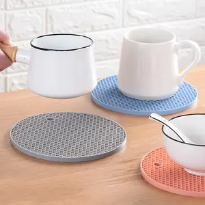 Hot Pads Silicone pot Holder, Trivet Mat, Jar Opener spoon Rest, Bacon Press and Oven Use, Non-slip Heat