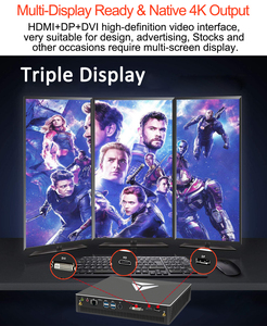 EGLOBAL Máy Tính Để Bàn Mini PC Core I7 I9 Gen 10 Lõi Tám Máy Tính Để Bàn 4G DDR4 M.2 NVME DP HD DVI Win10 Pro Máy Tính Chơi Game Mini - Product Image 6