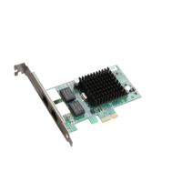 Tarjeta de Interfaz de Red Gigabit de 10G con Doble Puerto PCI Express RJ45, Controlador Intel82575 y 6, Aplicación Interna para Servidor Cableado