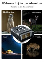 N009 Appareil de vision nocturne couleur 4K Ultra HD, grand écran, batterie au lithium intégrée, Wi-Fi, télescope de vision nocturne binoculaire
