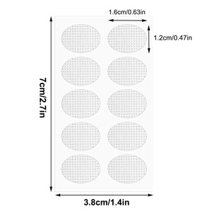 Parche impermeable para los lóbulos de la oreja, parches adhesivos invisibles para deportes, pendientes pesados, soporte trasero, pegatina transparente - Product Image 4