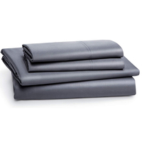 Parure Lit Jogo Cama 4PCS Luxe 100% Ensemble de draps en bambou Draps de lit