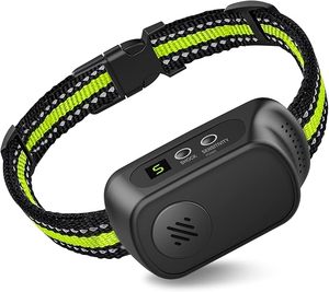 <span class=keywords><strong>Collier</strong></span> <span class=keywords><strong>anti</strong></span>-<span class=keywords><strong>aboiement</strong></span> intelligent à reconnaissance vocale, 5 niveaux de sensibilité réglable, rechargeable, mise en veille automatique, sans choc, <span class=keywords><strong>collier</strong></span> d'entraînement pour chien - Product Image 1
