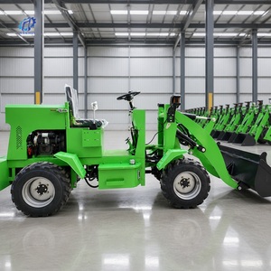 Kostenloser Versand Elektrischer Radlader Frontlader Kleiner Radlader 4-Rad-Antrieb CE Landwirtschaft Ranch Scheune Stall Koppel Obstgarten - Product Image 5