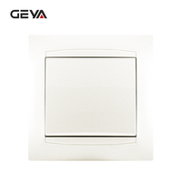 Interrupteur mural GEYA personnalisé 82*82mm IP20, norme européenne, 10A 250V, étanche, 1 gang 1 voie