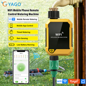 Temporizador de Riego Inteligente WiFi YAGO, Control por Voz y Aplicación, Temporizador de Riego por Aspersión WiFi Inteligente para Césped, Jardín, Patio - Product Image 1