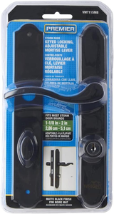 Cerradura de Palanca con Pestillo y Cerrojo para Puertas Corredizas y de Emergencia, Manija para Puerta de Emergencia, Negro Mate - Product Image 4