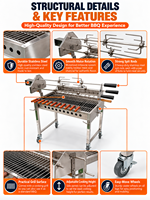Fabricant de grills BBQ en acier inoxydable offrant un service OEM avec des configurations de broches et d'emballages personnalisées