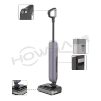 Aspirateur vertical sans fil intelligent avec écran LED, filtre HEPA sans sac, aspiration et lavage en une seule étape