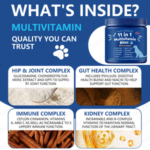 Friandises à mâcher molles multivitaminées personnalisées pour chiens, favorisant la santé des os, des articulations, du cœur, du système cardiovasculaire et de la peau. - Product Image 5