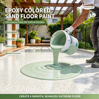 Peinture de sol autolissante époxy à motif marbré sable coloré, haute dureté, certifiée RoHS, pour sols de maisons, centres commerciaux et ateliers