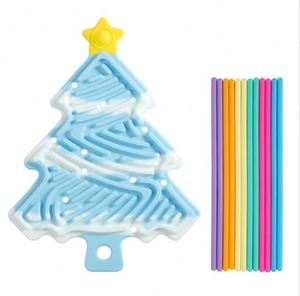 กระดานกิจกรรมประสาทสัมผัสซีรีส์คริสต์มาส ของเล่นซิลิโคนสำหรับเด็กทำปริศนา - Product Image 4