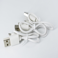 Câble Micro USB, 30CM de long, 10 pcs, blanc/noir, pour recharge rapide, cordon d'alimentation pour téléphone portable