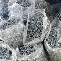 Klem Selang Pegas Baja Tahan Karat Khusus dengan Permukaan Galvanis Non-Adjustable Metrik untuk Pipa Tabung