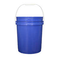 Seau en polypropylène DisonWay 4L de qualité alimentaire, hermétique et durable, pour peinture industrielle, impression personnalisée pour revêtement au latex et murs de bâtiment
