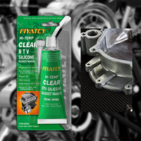 FEIYA Mastic silicone RTV haute température résistant à l'huile 50g Transparent Adhésif/Scellant Force de liaison pour l'emballage et la construction