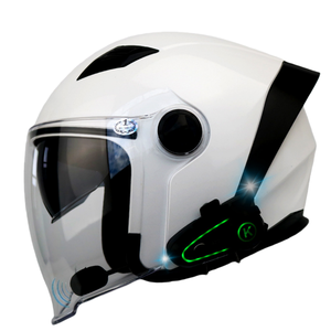 Nouveau casque de moto ABS avec talkie-walkie pour casque demi-face pour hommes et femmes, motards électriques, double lentille, adapté à tous - Product Image 6